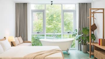 Egyptian cotton sheets, premium bedding, down duvets, memory-foam beds