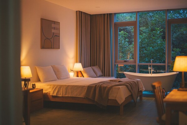 Seprai katun Mesir, seprai premium, selimut bulu angsa, dan busa memori