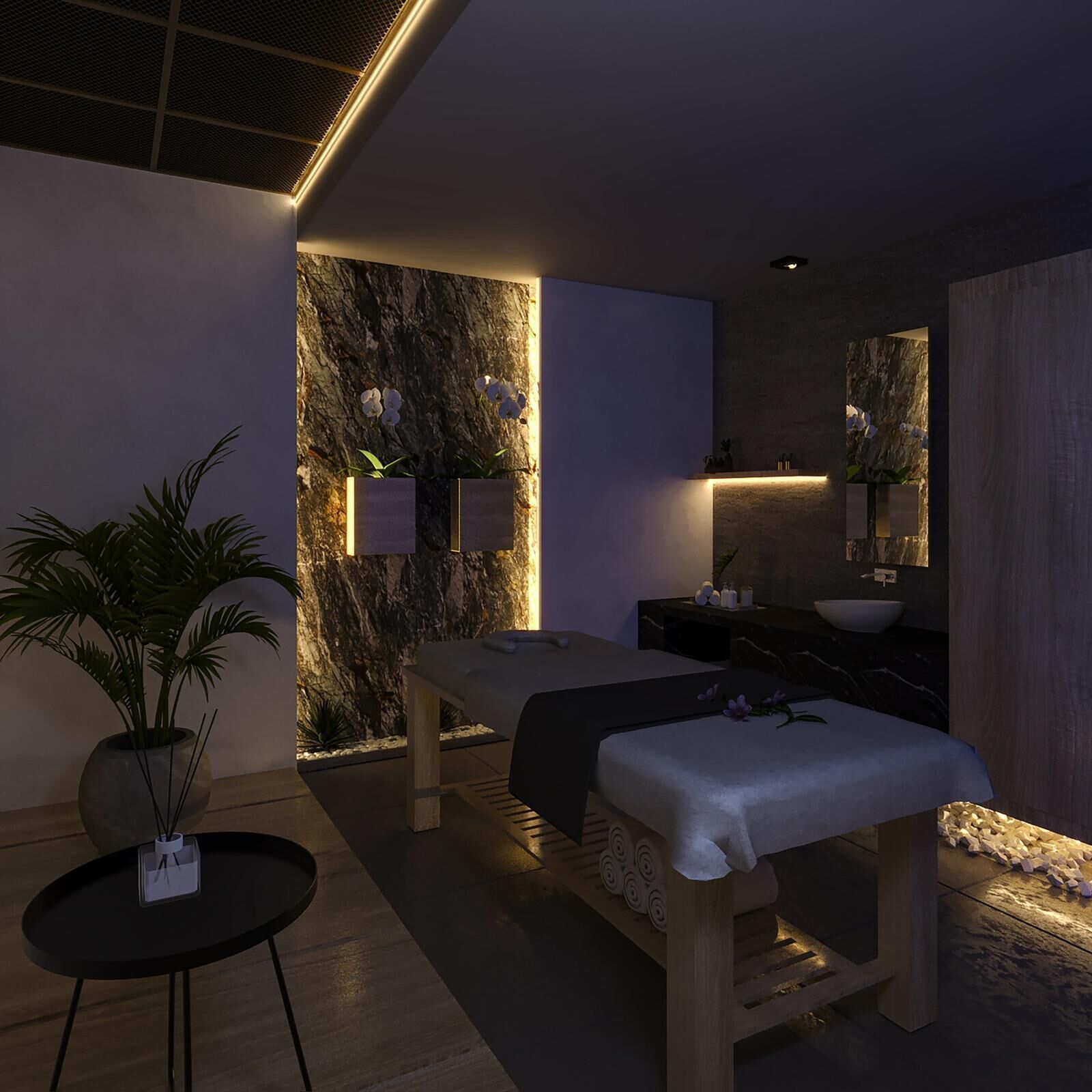 9 behandlingsrum och massage