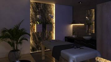 9 behandlingsrum och massage