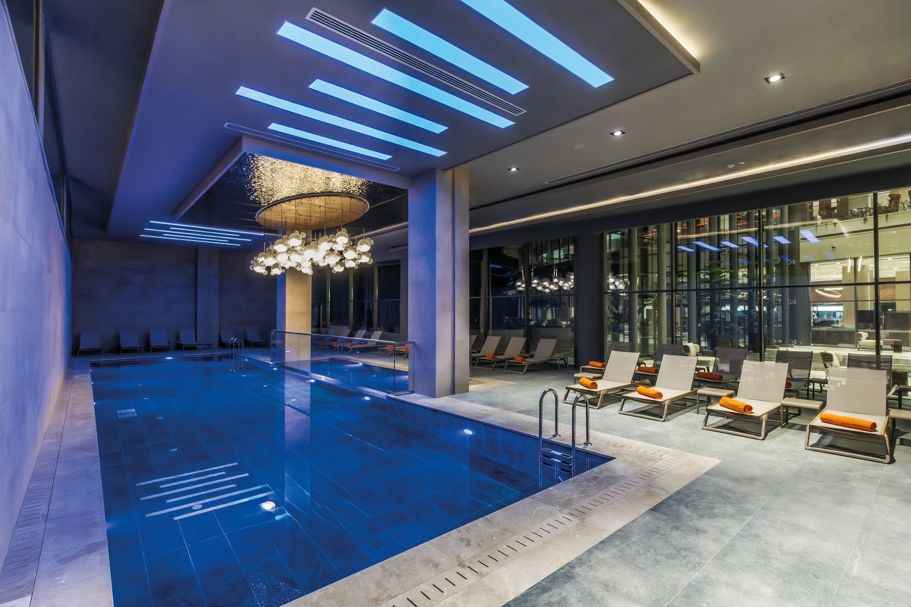 Indoor pool, 2 outdoor pools, open 8:00 AM to 7:00 PM, pool umbrellas