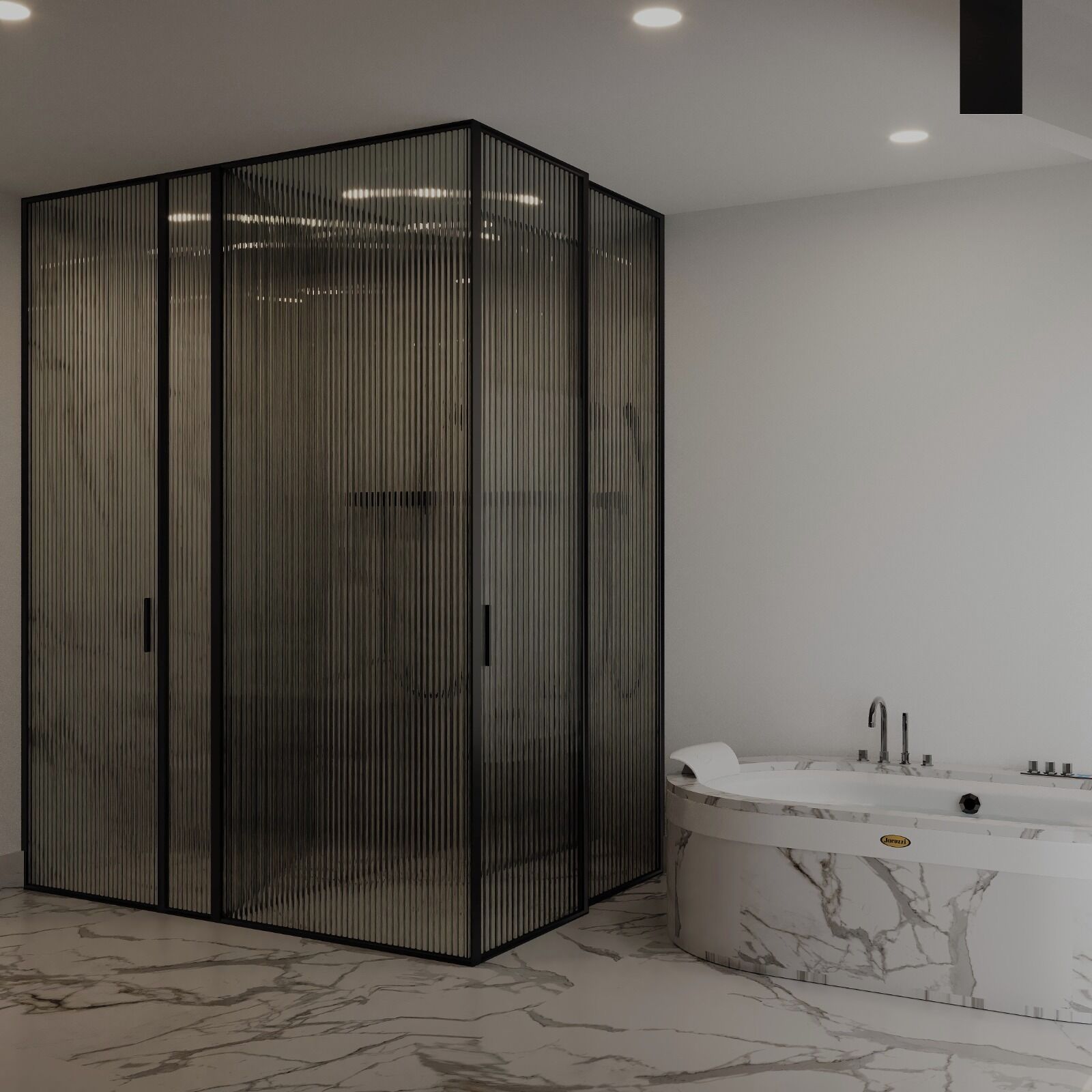 全景双人房, 阳台, 海景 | 浴室 | 拖鞋、毛巾、肥皂、洗发水