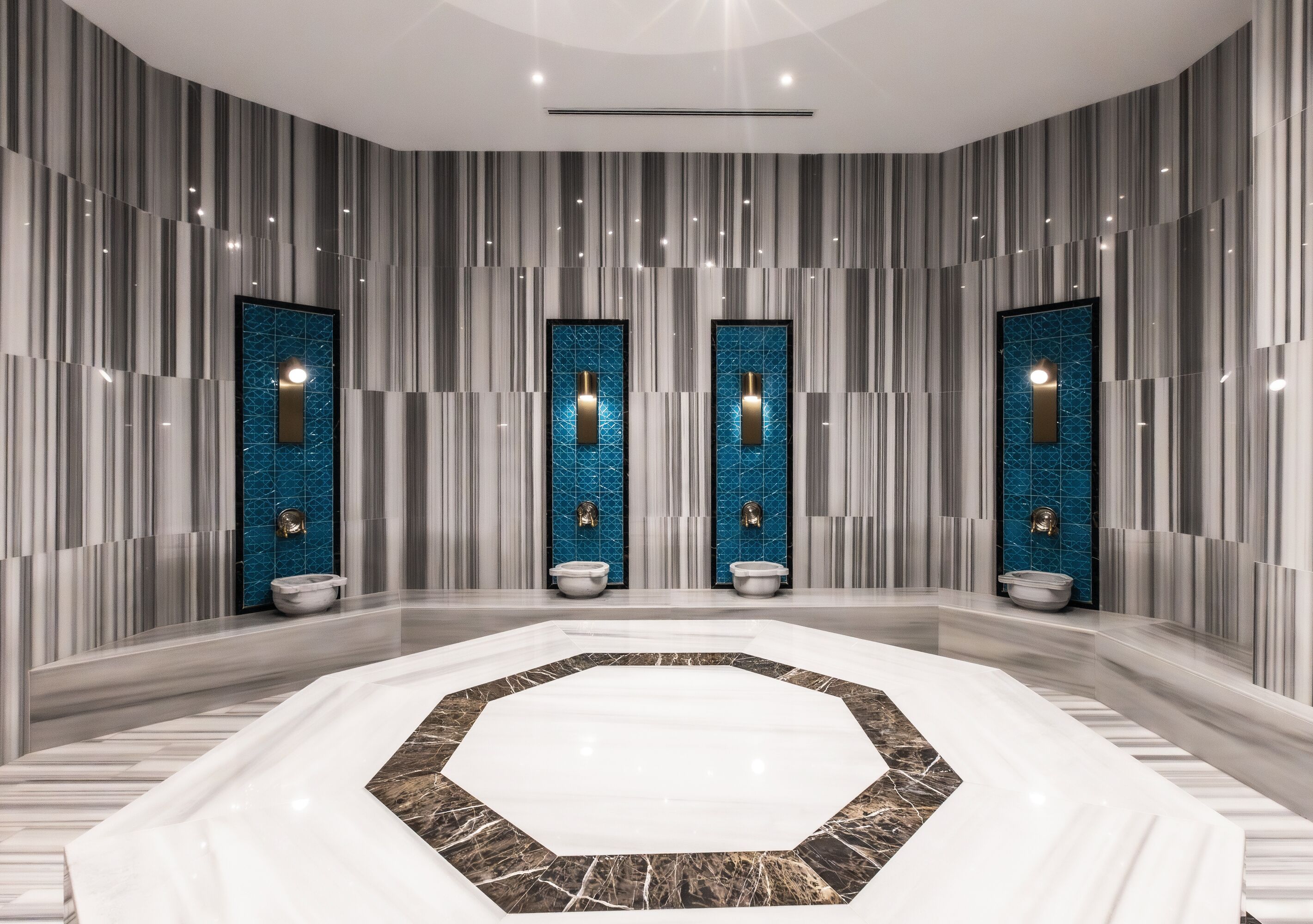 9 treatment rooms, massages