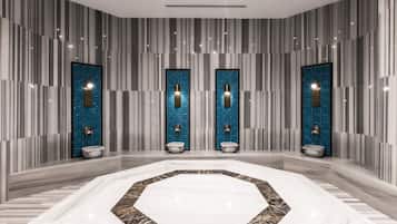 9 treatment rooms, massages