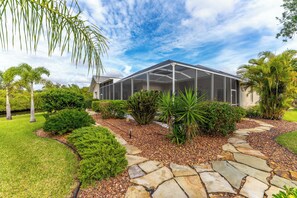 Property grounds - Private - Heated Pool Waterfront Home - Coastal Escape in Port Charlotte, FL. (Port Charlotte)