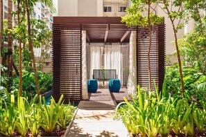 Terrace/patio - AP Estilo Resort SPA in downtown São Paulo, 24th floor, across from Brás metro station, for up to 5 people. (São Paulo)