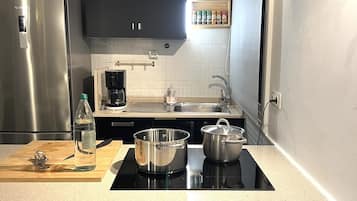 KĂŒhlschrank, Mikrowelle, Ofen, Herdplatte