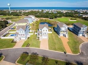 Exterior - Ocean-view 4-bedroom, 3.5 bath Corrolla home w/pool+hot tub - sleeps 11 (Corolla)