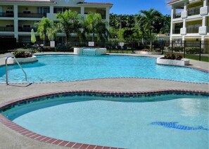 Outdoor pool - Cozy 2-bedroom apartment steps to the beach in charming Río Grande (Río Grande)