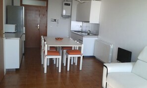 Interior - House on the beach with an umbrella and 2 sunbeds , large balcony with sea view, (Lido Adriano)