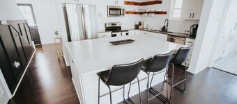 2 Min Ride to Downtown, Stylish Home, Fenced Yard