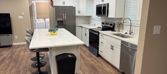 Home away from home. 4 bedrooms and 3 full bathrooms and fenced in backyard