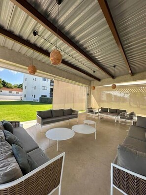 Terrace/patio - Cozy Garden Apartment with BBQ – Punta Cana (Punta Cana)