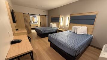 Deluxe Double Room | Memory-foam beds, desk, laptop workspace, blackout curtains