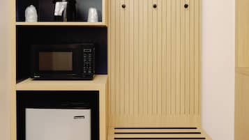 Memory-foam beds, desk, laptop workspace, blackout curtains