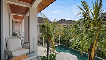 Deluxe Villa, 5 Bedrooms, Private Pool | Balcony view