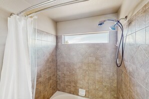 Hair dryer, towels - Family-Friendly home with dog friendly amenities, game room & mountain views (Colorado Springs)