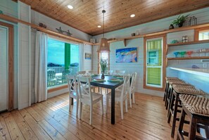 Dining - Elevated Retreat • Ocean-View Balcony | Approx 1 Mile to Beach | Beachview 54 (Port Aransas)