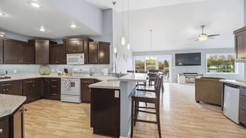 Microwave, oven, stovetop, dishwasher