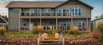 We call it the White Bass Condo! Stunning three-bedroom condo on the Wolf River.