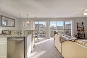TV - Cayman unit 216C, North Ocean City Condo, Balcony (Ocean City)