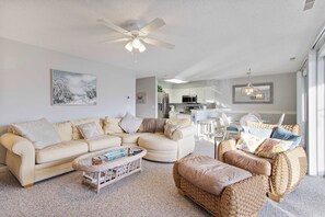TV - Cayman unit 216C, North Ocean City Condo, Balcony (Ocean City)