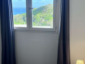 Interior - Two-bedroom T3 lounge with sea view Mare Gaillard (Gosier)