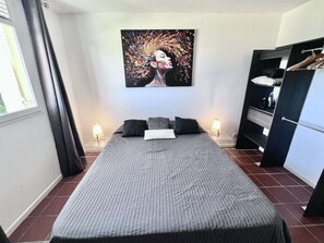 3 bedrooms, WiFi, bed sheets - Two-bedroom T3 lounge with sea view Mare Gaillard (Gosier)
