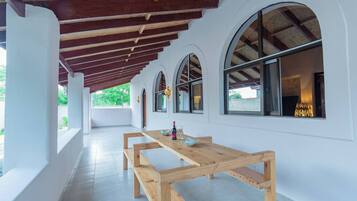 Villa, 4 Bedrooms, Private Pool, Garden View | Outdoor dining