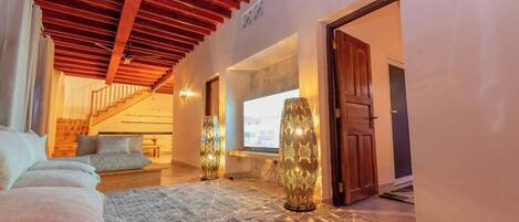 Villa, 4 chambres, piscine privée, vue sur le jardin | Salle de séjour