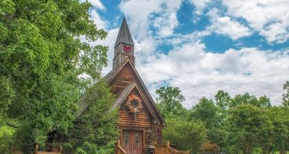 Pool + Riverfront! Couples Retreat in Smoky Mtns