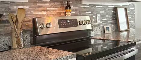 Microwave, oven, stovetop, dishwasher