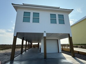 Exterior - Beachfront Home,  Private Heated Pool, Pet Friendly, Golf Cart Included (Port Aransas)