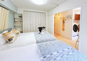 1 slaapkamer, een strijkplank/strijkijzer, gratis wifi