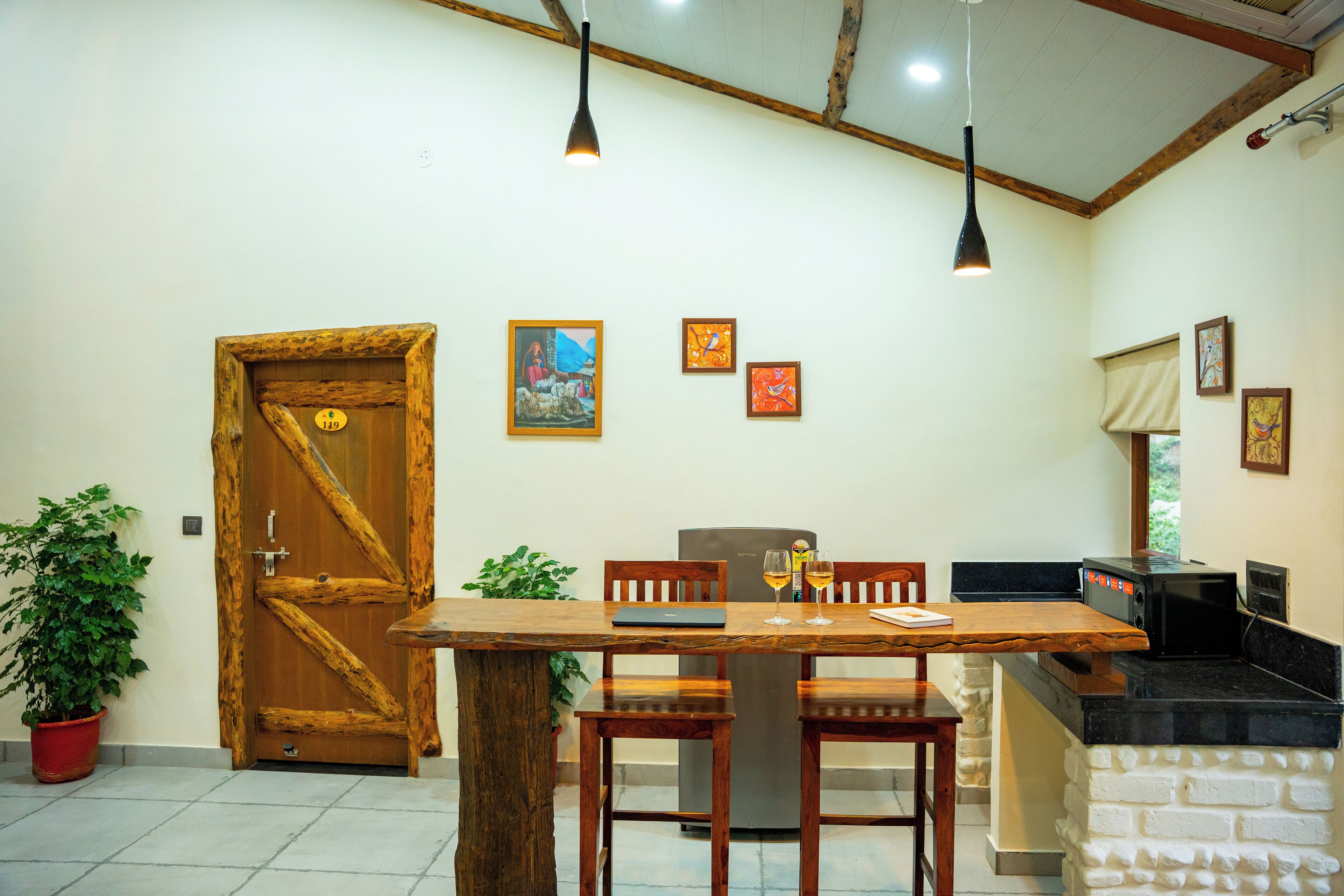 Spiseområde på rommet