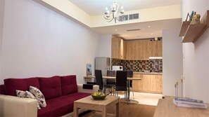 Living area - 1-Bedroom apt with Balcony by Sweet Home (Yerevan)