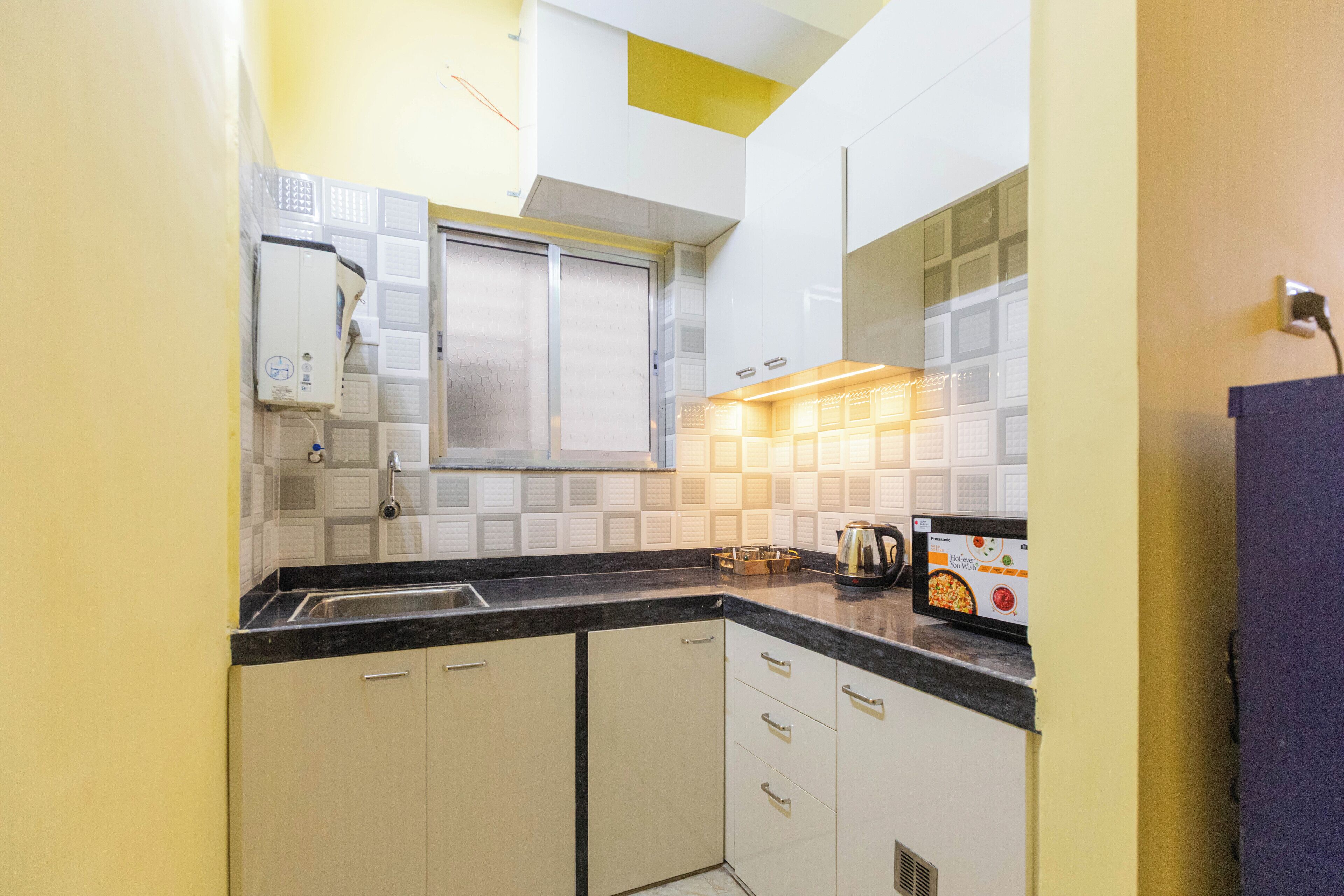 公寓 (2 Bedrooms) | 私人廚房 | 微波爐、廚房用具/餐具/器皿