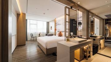 In-room safe, blackout curtains, soundproofing, iron/ironing board