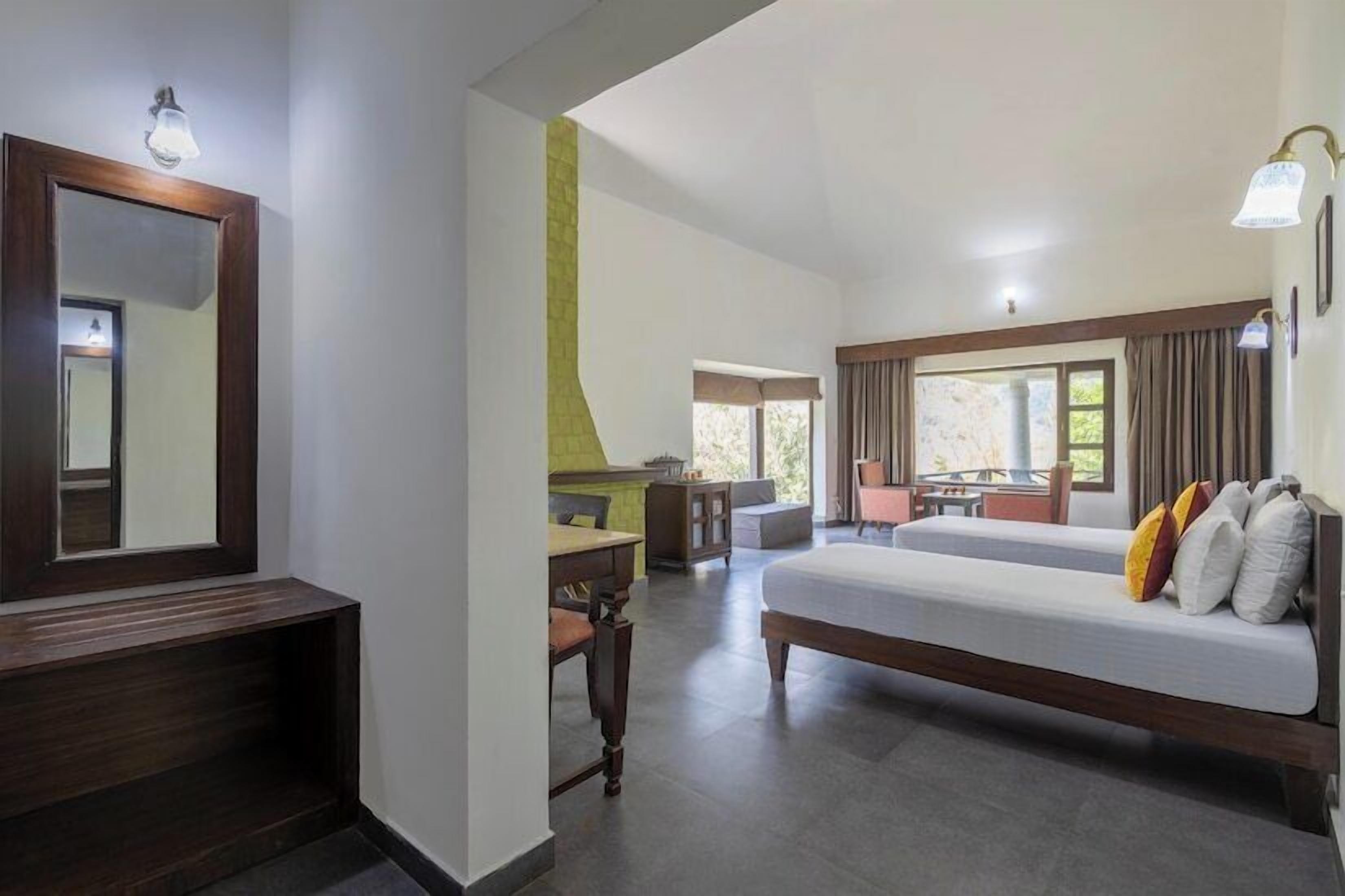 Enkeltværelse - balkon - udsigt til dal | Skrivebord, arbejdsområde til bærbare computere, gratis Wi-Fi