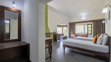 Enkeltværelse - balkon - udsigt til dal | Skrivebord, arbejdsområde til bærbare computere, gratis Wi-Fi