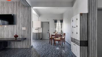 Apartment (2 Bedrooms) | Living area | TV