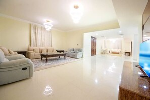 64-inch LED TV with digital channels - 5BR Villa With Private Swimming Pool (Dubai)