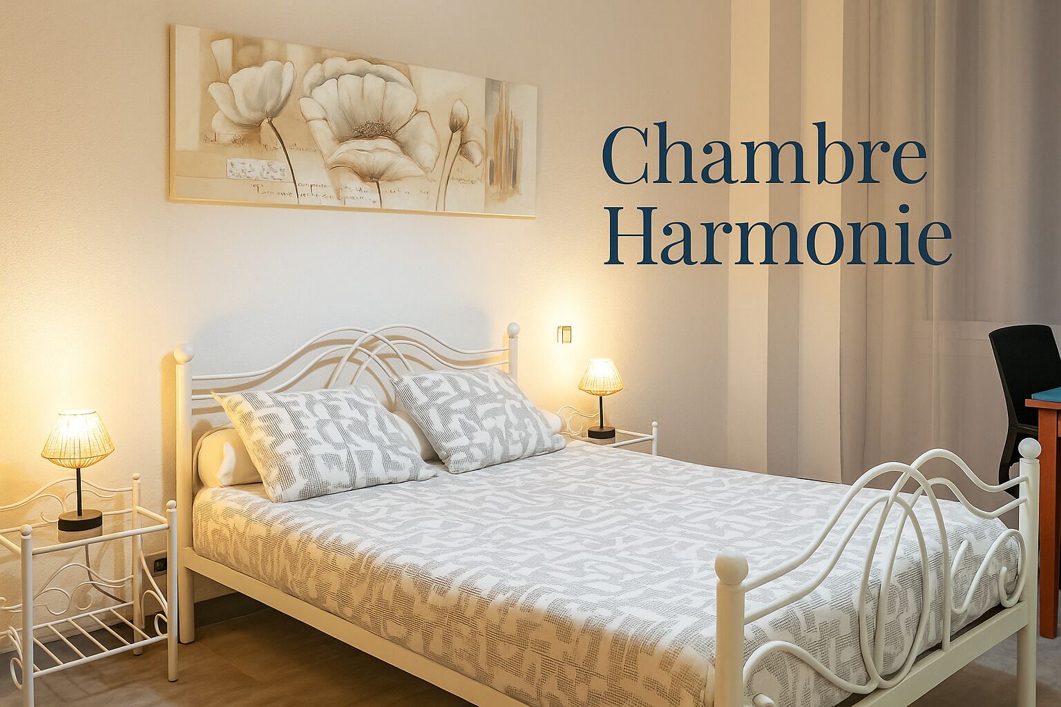 Chambre Double Supérieure, vue cour intérieure | Wi-Fi gratuit