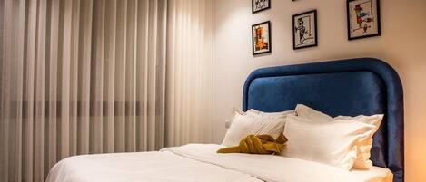 1 室のベッドルーム、アイロン / アイロン台、WiFi (無料)、ベッドシーツ