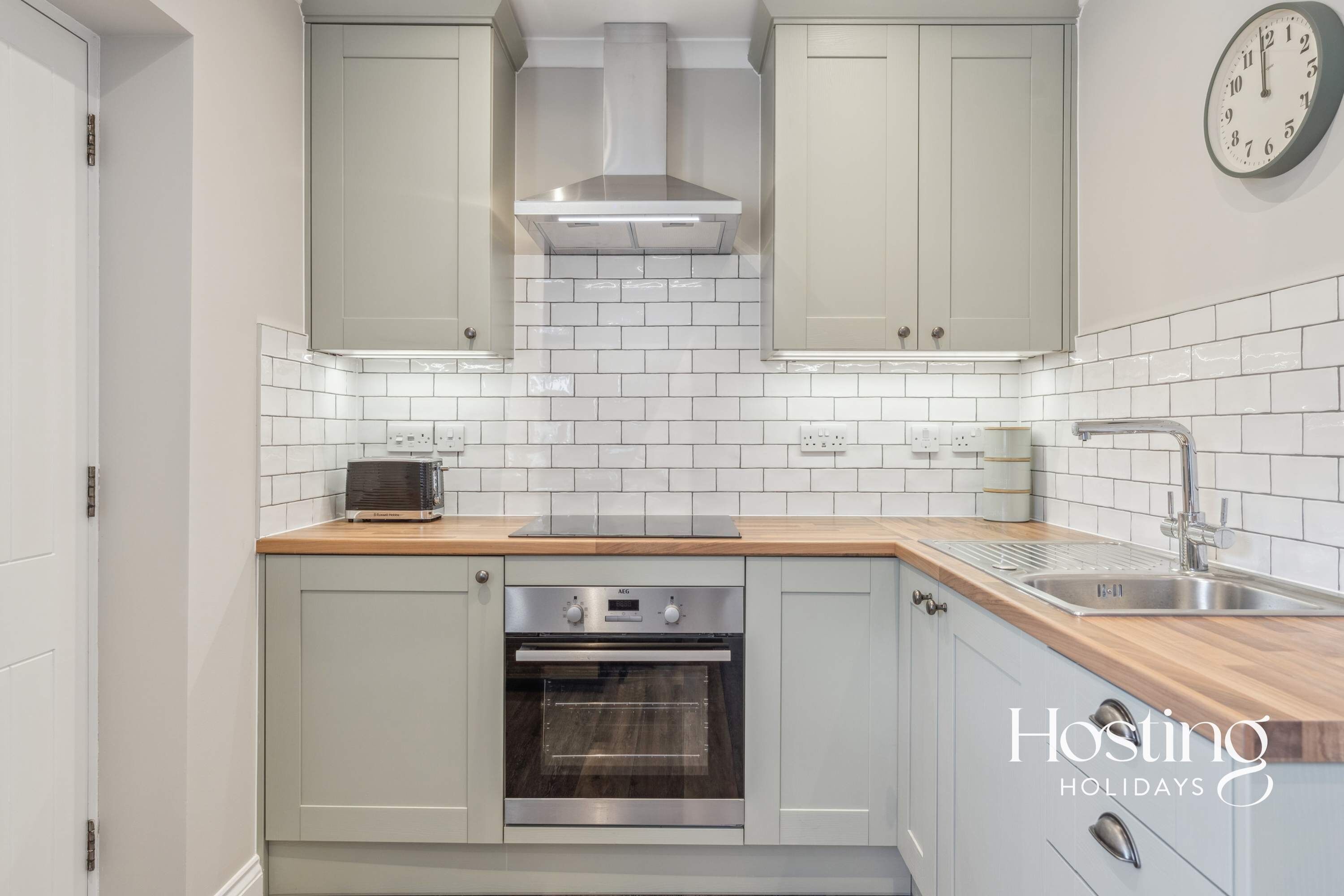 Fridge, oven, stovetop, toaster