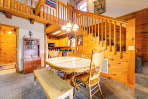 House (2 Bedrooms) | Interior - Family Log Cabin w/ Mtn Views, 2 Mi to Tube World! (Maggie Valley)