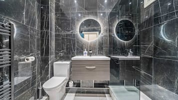 Shower, hair dryer