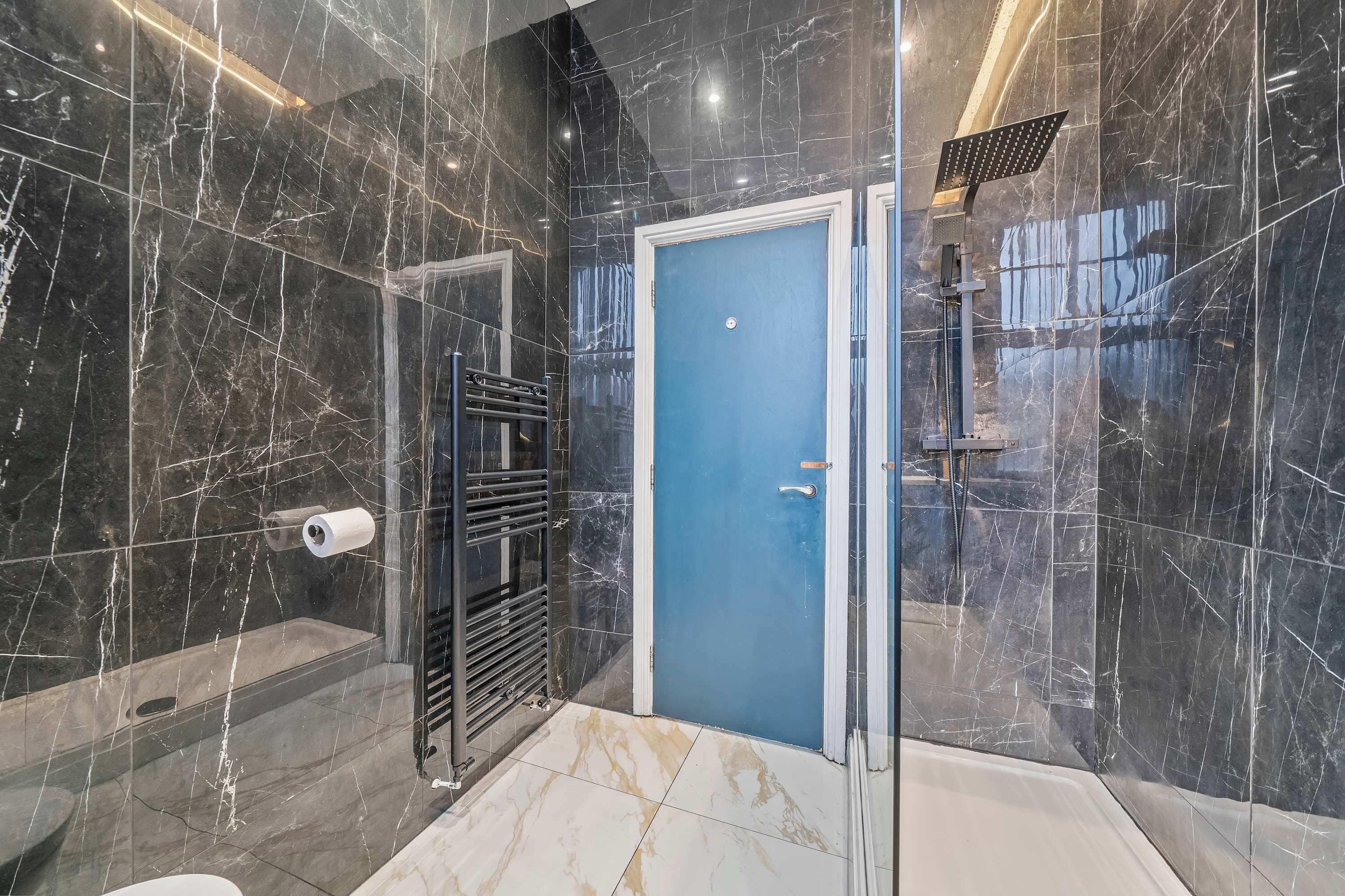 Shower, hair dryer