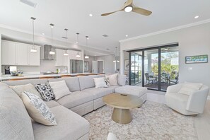 Smart TV, table football - Dockside Dream at Bonita Beach - Pool Home with  Private Dock and Gulf Access (Bonita Springs)