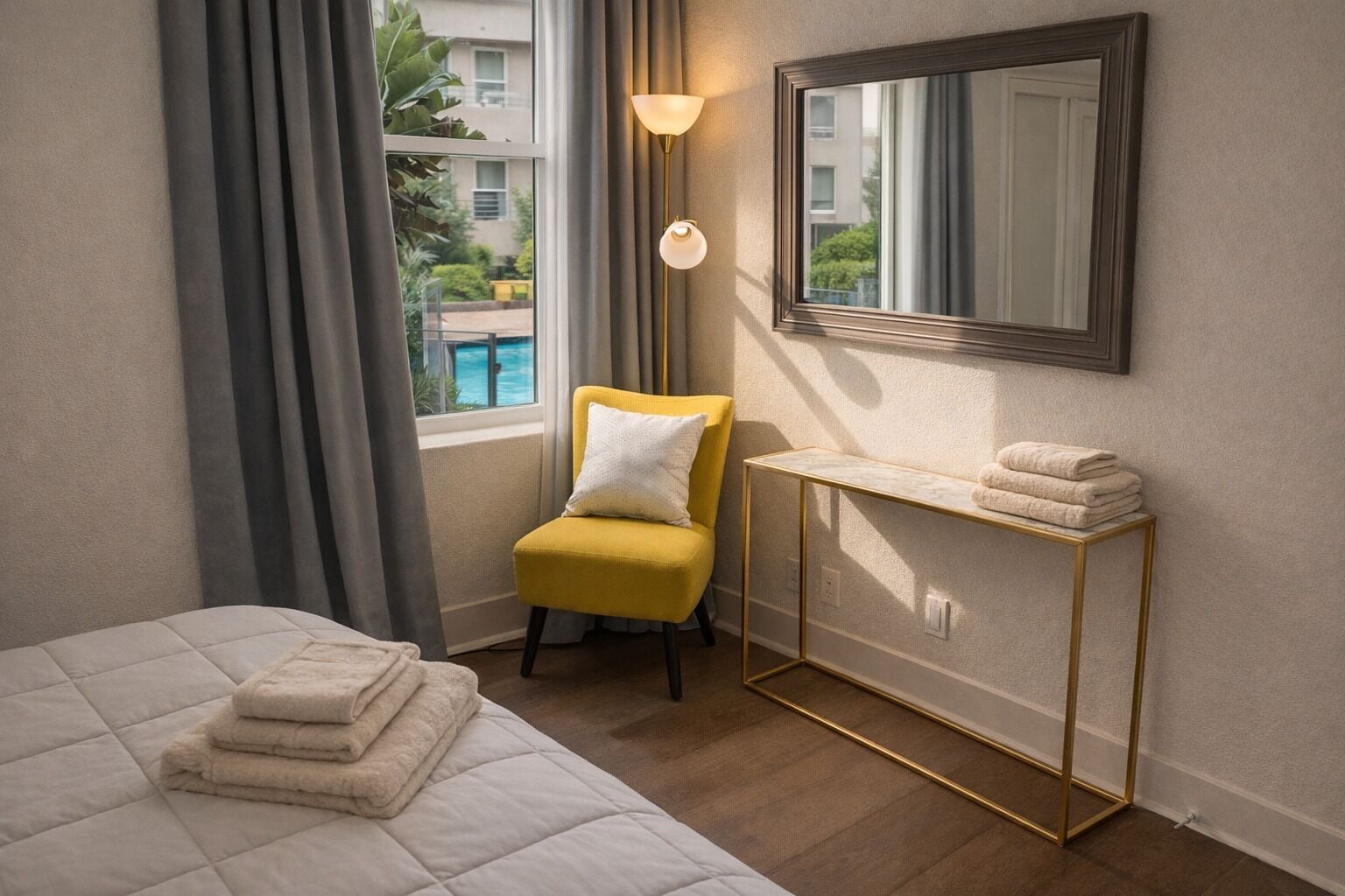 1 slaapkamer, een bureau, een strijkplank/strijkijzer, gratis wifi